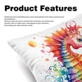 thumbnail image 2 of Hippocampus Throw Pillow Inserts Set Covers of 2 Decorative Velvet Throw Pillows with Unique Patterns - 16x16, 18x18, 20x20 Inches for Home Decor and Gifts, 2 of 6