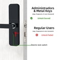 thumbnail image 6 of IP65 Waterproof Lock Electronic Smart Door Lock With Fingerprint/Smart Card/Password/Key/APP Unlock ,Easy installation, 6 of 6