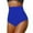Z01-Dark Blue, variant on GEWSEY Women's High Waisted Bikini Bottoms Full Coverage Ruched Bathing Suit Tummy Control Swimsuit Bottom Blue2, S