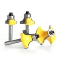 thumbnail image 5 of Amdohai 4Pcs Woodworking Round Over Edging Router Bit Set 8mm 1/2'' and 1/4'' Shank Optional, 5 of 5