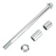 thumbnail image 1 of Essieu avant/arrière 15 mm/220 mm avec 2 bagues, boîtier poli, compatible avec Pit PRO Trail Dirt Bike 70 cc/90 cc, 1 of 4