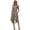 Duck Camouflage Print, variant on Western Cowboy & Desert Cactus Print Summer Sleeveless Dress, Side Pockets Sleeveless Sundress with Round Neck Comfort for Work