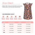 thumbnail image 3 of Fotbe Leopard Vestido de Dormir para Niñas de 3 a 10 Años, Mangas Cortas, Estilo Princesa, Pijama Camisón con Mangas Voladas-X-Large, 3 of 6