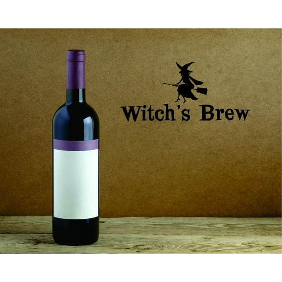 Custom Decals Witch's Brew Halloween Holiday Trick Or Treat 20x40"