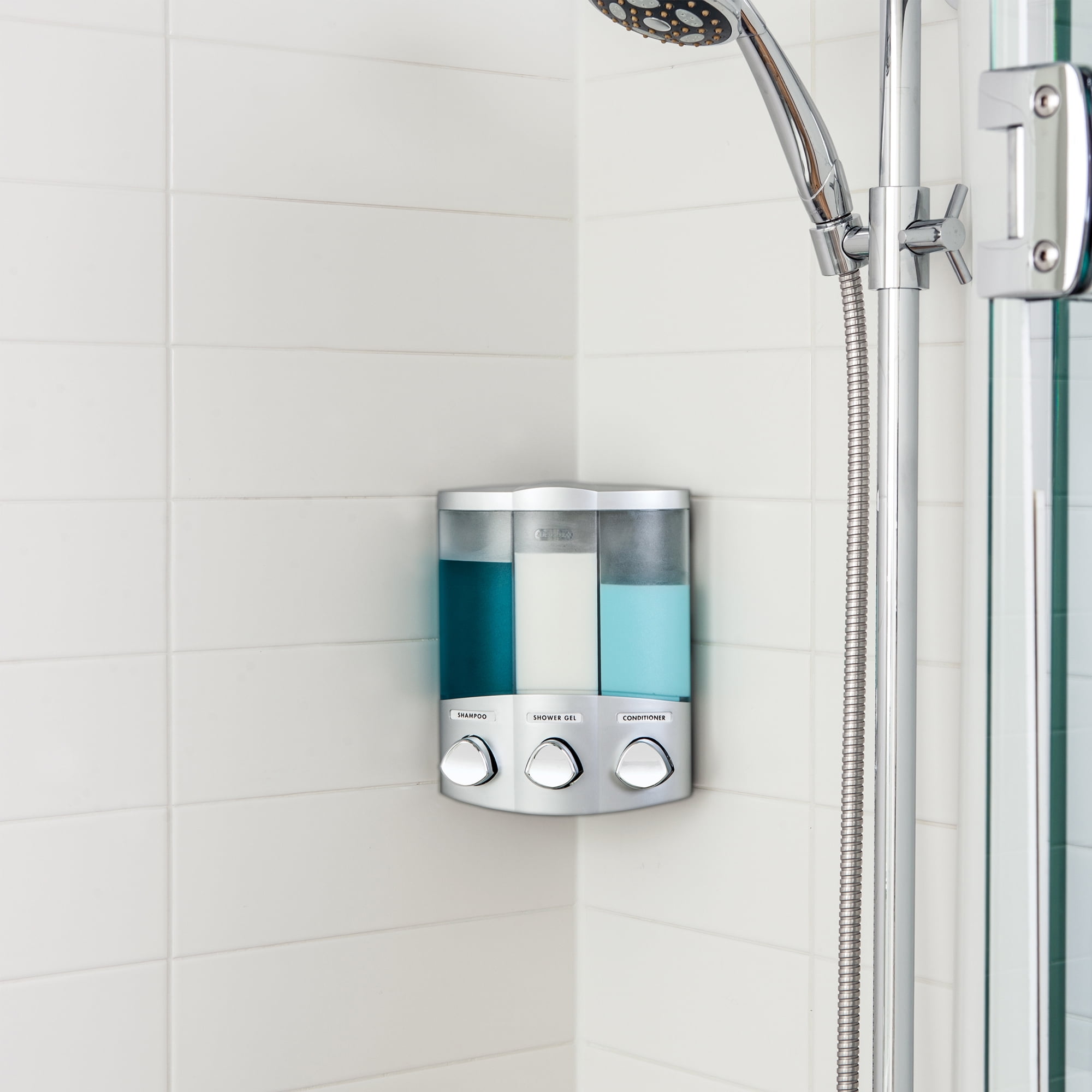 Better Living Products TRIO Satin Silver Soap & Lotion Dispensers