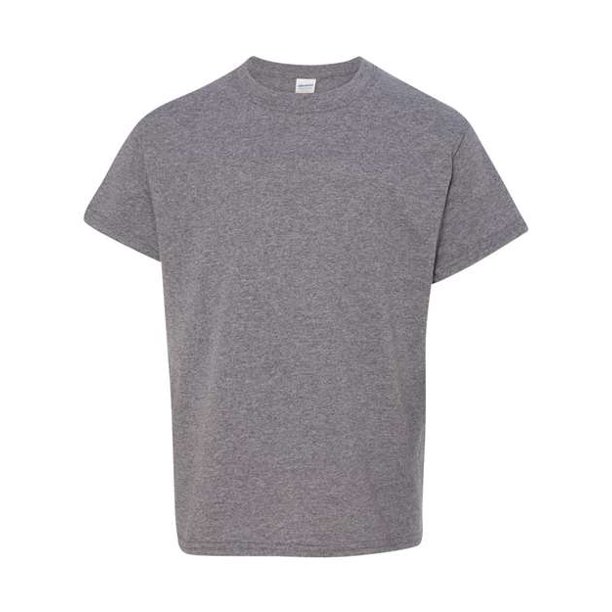 Gildan Big Boys' Heavyweight Tapeted Neck Comfort T-Shirt, XL, Graphite Heather Gildan 5000B