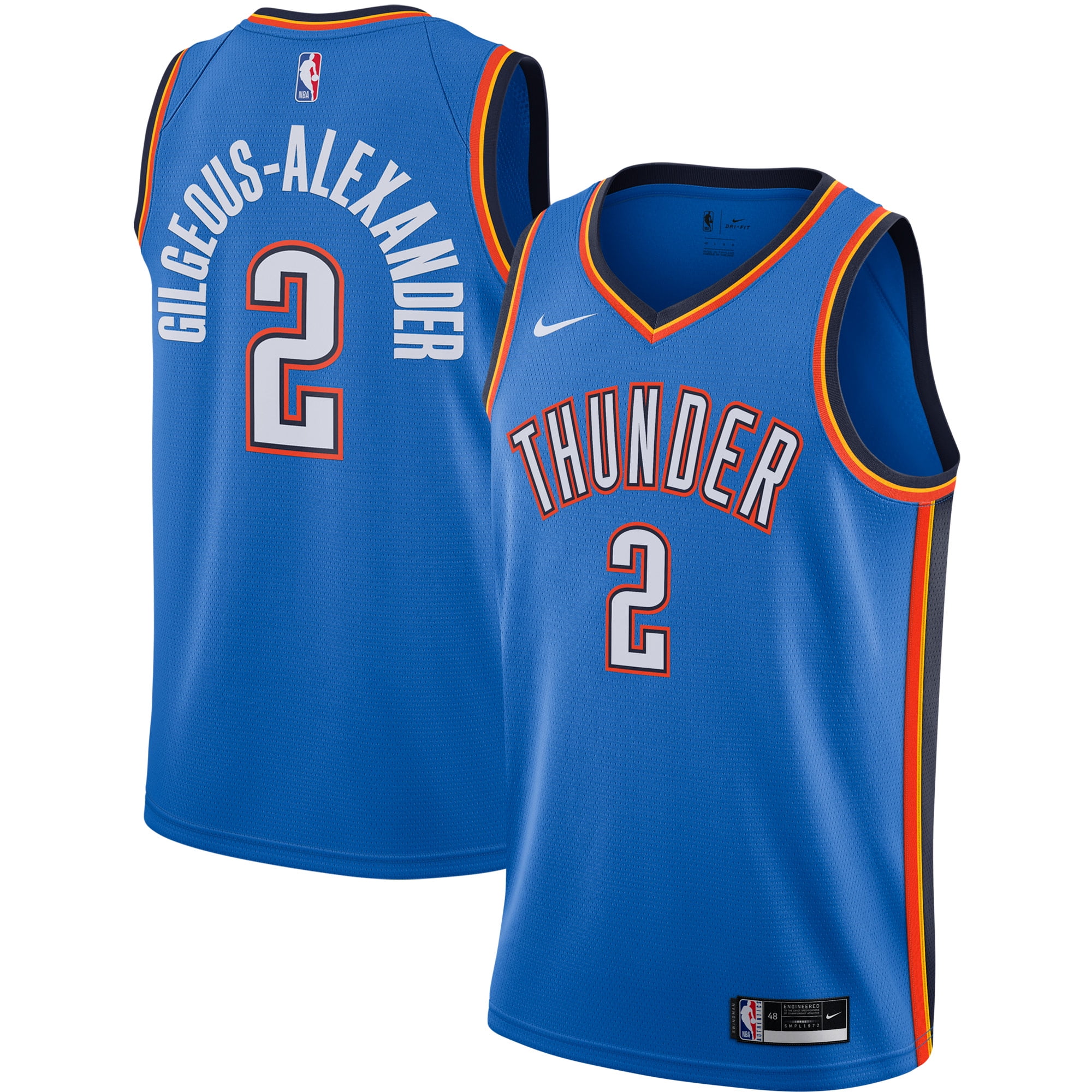 Shai Gilgeous-Alexander Oklahoma City Thunder Nike 2020/21 ...