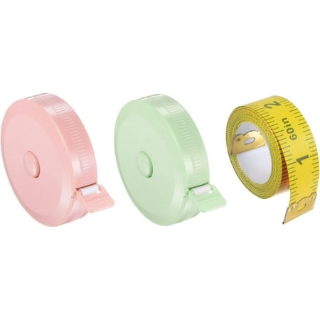 

Soft Tape Measure Set 150cm/60 and 200cm/79 Retractable Measuring Ruler with 150cm/60 Multicolor Soft Ruler for Body Cloth Sewing Cool Red Nordic Green