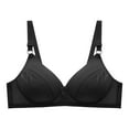 thumbnail image 1 of Womans Embroidered Glossy Comfortable Breathable Bra Underwear No Rims, 1 of 3