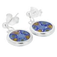 thumbnail image 5 of GlassOfVenice Murano Glass Silver-Framed Millefiori Earrings, 5 of 5