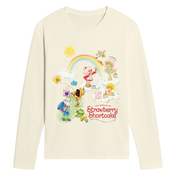 Strawberry Shortcake - Watercolor Long Sleeve Graphic T-Shirt