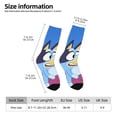 thumbnail image 2 of Goofa Bluey Chaussettes Imprimées pour Hommes, Chaussettes en Coton Douces Durables et Respirantes Évacuant l'Humidité avec Contrôle des Odeurs, 2 of 6