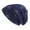 01-Dark Blue, variant on Unisex Fashion Winter Warm Knitted Slouch Beanie Hat Plus Velvet Windproof Cap