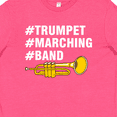 thumbnail image 4 of Inktastic #Trumpet #Marching #Band Hashtag White Text Youth T-Shirt, 4 of 5
