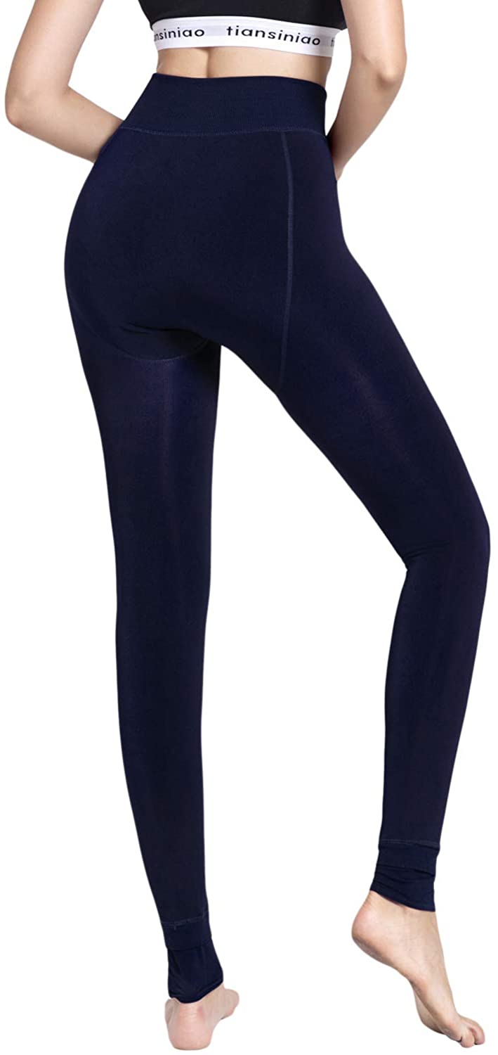 Womens Winter Velvet Legging Pants 