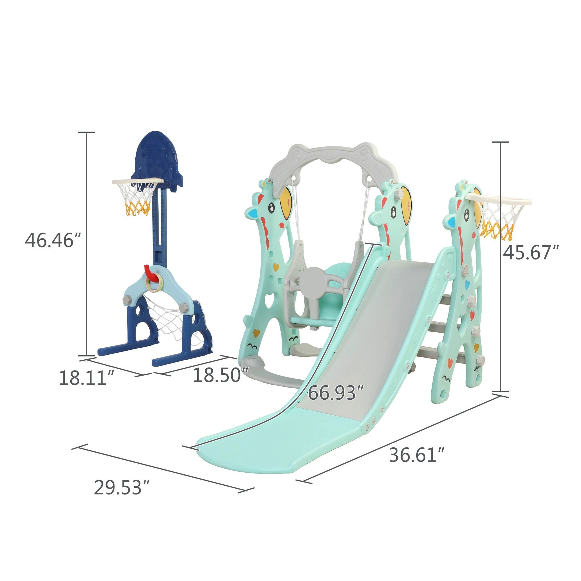 CIPACHO Toddler Climber Slide, Children Slide Swing Set for Kids CIPACHO Toddler Climber Slide, Children Slide Swing Set for Kids