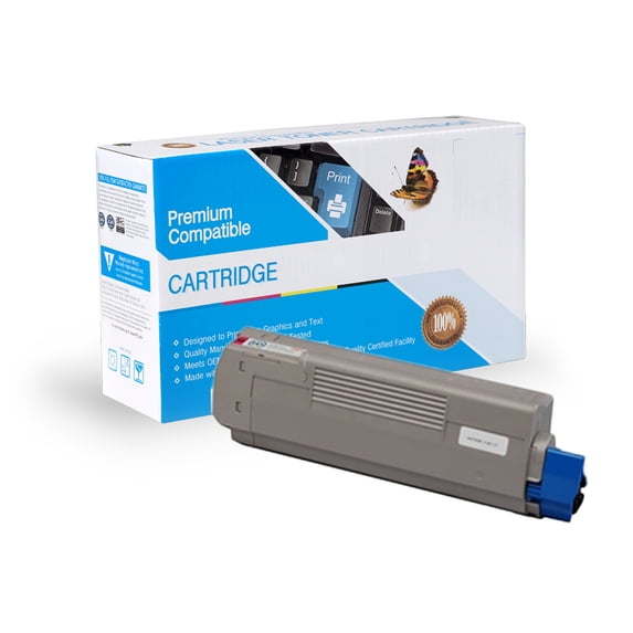 FantasTech Compatible with Okidata C6150 Magenta Toner Cartridge, with Free Delivery