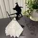 thumbnail image 3 of Fiudx Servilleta de Bruja de Halloween, Diseño En Forma de Bruja, Elegante Vestido Tallado, Accesorio Decorativo para La Mesa Del Comedor, Versátil para Uso En Interiores y Exteriores, Regalo de Hall, 3 of 6