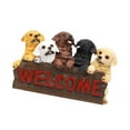 thumbnail image 4 of Estatua de placa de bienvenida para cachorros, señal de bienvenida para perros, manualidades, escultura de resina de jardín, 4 of 8
