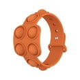 thumbnail image 1 of tredstone Bracelet à Bulles Fidget Réglable Push Pop Bracelet de Poignet en Silicone Anti-Stress, Orange, 1 of 8