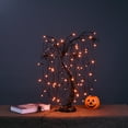 thumbnail image 2 of LIGHTSHARE 24-inch Halloween Willow Tree LED Spooky Bonsai Night Light,80 LED Lights, Battery Powered or DC Adapter(Included) (Orange), 2 of 5