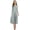 Grey, variant on Women's 3/4 Sleeve A-line and Flare Midi Long Dress