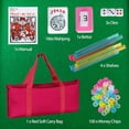thumbnail image 6 of F2C 166-Tile American Mahjong Set | Premium Melamine Tiles, 4 Color Rack/Pushers, Red Travel Bag, Full Accessories for Family & Party, 6 of 7