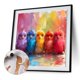 thumbnail image 4 of Kit Pintura Por Números Sobre Lienzo Arte Al Óleo Artesanal Imagen Pájaro Pared Del 40x40cm, 4 of 8