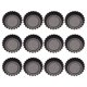 thumbnail image 1 of Molde para tarta de huevo de acero al carbono, 12 Uds., molde para tarta de huevo Premium, molde para tarta de huevo suave HOMEMAXS 10268129-MX, 1 of 6