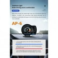 thumbnail image 3 of 6pcs/set Ap-6 Hud Head-up Display Obd+gps Dual System Rotatable Bracket 9 Display Modified Code Car Interiors Accessories black, 3 of 4