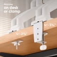 thumbnail image 4 of ONKRON Dual Monitor Arm White for 13-32” Screens up to 17.6 lbs Each, Mount For 2 Monitors, 4 of 8