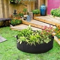 thumbnail image 1 of LTS FAFA Bolsas grandes para plantas de tejido no tejido, Maceta de geotextil negro 400 L, Ø 130 cm Altura 30 cm 400 g/m², Bolsa para plantas de jardín con asa, 1 of 5