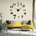 thumbnail image 2 of Reloj de pared para bricolaje, diseño moderno y único con números decorativos, plateado, 2 of 5