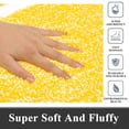 thumbnail image 3 of Juego de alfombras de baño Pauwer de 3 piezas con contorno en U, alfombrillas de baño absorbentes de microfibra de felpa, alfombras de baño antideslizantes, lavables a máquina, peludas, amarillas, 3 of 6