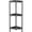 Black, variant on Floor Standing Shower Caddy Corner, 4 Tier Plastic Shower Stand Rack with Adjustable Feet and Hooks, Rustproof Bathroom Shelf Organizer, Black, 34 x 24 x 107 cm/13 x 9.5 x 42 inch