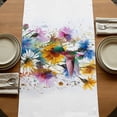 thumbnail image 5 of Table Runners 72 Inches Long Dress Scarves, Hummingbird Farmhouse Kitchen/Dining Table Runner, Coffee Tablerunners, Spring Farmhouse Oil Painting Sunflowers 16x72 Inch, 5 of 9