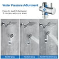 thumbnail image 4 of Scilulu 8"Rain Shower Head with Handheld Spray Combo with 11'' Angle Adjustable Extension Arm/Flow Regulator/Shower System,High Pressure Rainfall Shower Head Clean Bathroom,Chrome, 4 of 9