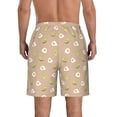 thumbnail image 3 of Yiaed Egg and Avocado Print Men's Swim Trunks with Lining Quick Dry Sports Shorts Beach Shorts Boardshorts-Large, 3 of 5