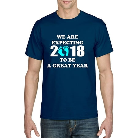 

ALLNTRENDS Men s T Shirt We are Expecting Boy Maternity Reveal 2018 Dad to Be