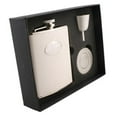 thumbnail image 1 of Visol VSET32-1205 Brilliance Silver Snakeskin Design 6 oz Stellar Flask Gift Set, 1 of 1