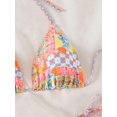 thumbnail image 4 of Traje de baño halter Bikini ZAFUL Triangle de 2 piezas para mujer, 4 of 6