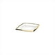 Majestic Gifts E64325-US Ducale Plaque de Verre de Haute Qualité avec Bande d'Or – image 1 sur 1