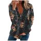 thumbnail image 5 of Gibobby Sudadera con cremallera Mujer Sudaderas con cremallera informales a rayas navideñas largas para mujer, sudaderas con capucha y sudaderas con mangas estampadas para mujer (Negro, S), 5 of 5