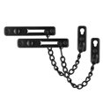 thumbnail image 1 of Jqk Cerradura De Cadena Para Puerta Protector De Puerta De Acero Inoxidable Negro Con Resorte Cerradura De Prensa Antirrobo Paquete De 2 Negro Mate Hdc100-Pb-P2, 1 of 5