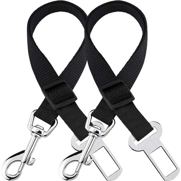 Dog Seat Belt for Car, Adjustable Nylon Pet Seatbelt, Supports All Cars, Seatbelt for Dogs in Car, Dog Car Leash Seat Belt, Cats and Ferrets Seat Belt Harnesses