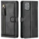 thumbnail image 3 of Funda de cuero de lujo con cremallera y soporte para tarjetas para iPhone 16 Pro Max 15 14 13 12 11 Pro MAX SE 2020 2022, 3 of 5