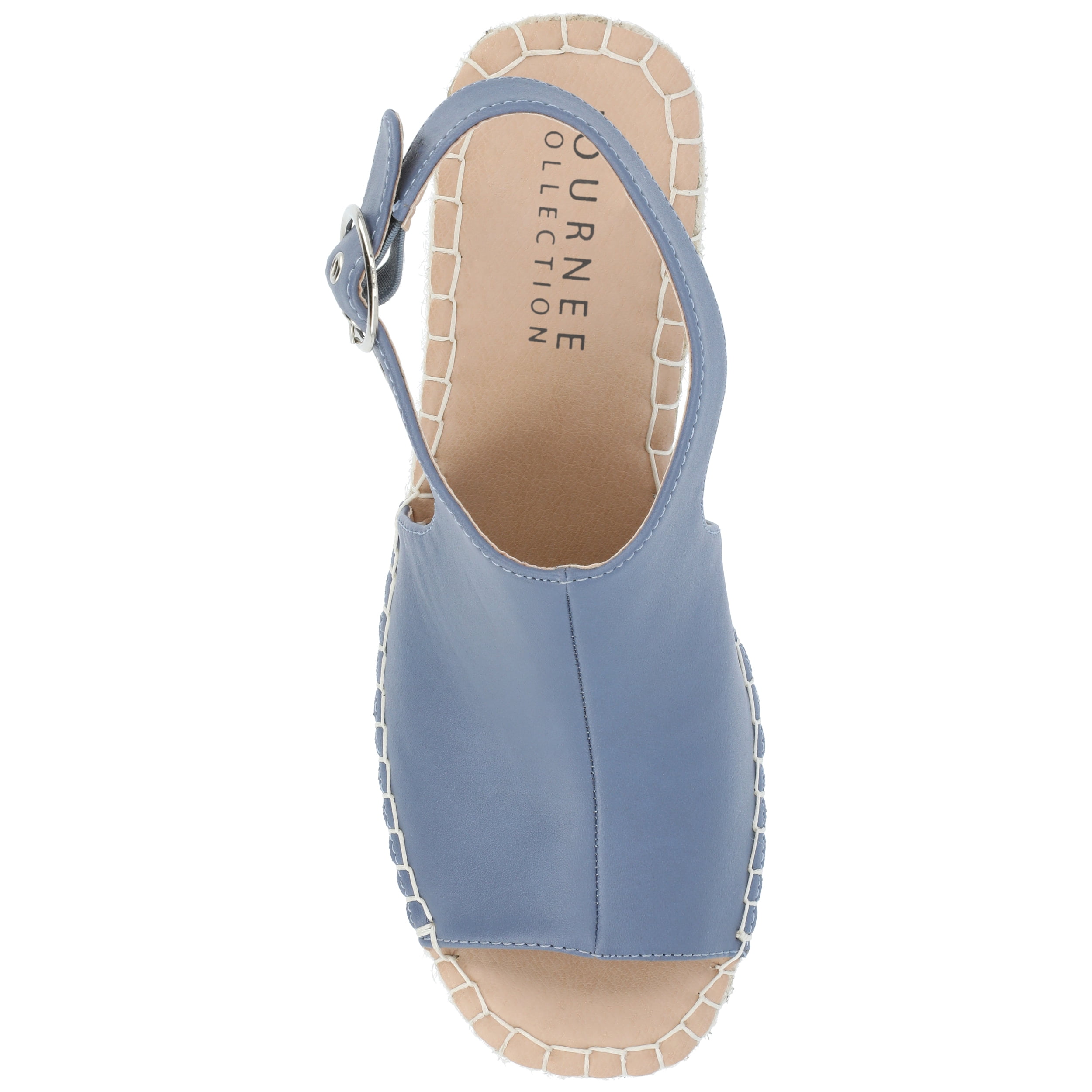 Journee Womens Crew Wedge Heel Espadrille Sandals, Widths Available