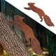 thumbnail image 5 of Decoración hecha a mano, arte de patio de metal con pátina natural, escultura de acero corten para exteriores, decoración de ardilla de diseño único, adorno de jardín fácil de instalar, obra de arte, 5 of 5
