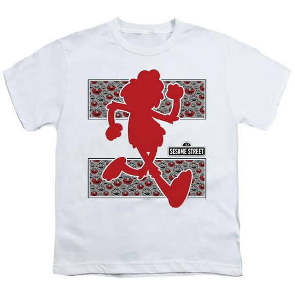 Sesame Street Elmo Runs S/S Youth 18/1 T-Shirt White