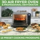 thumbnail image 3 of GoWISE USA Freidora de aire de 25 cuartos y deshidratador profesional con 3 elementos calefactores y asador, 12 funciones, precalentamiento y 5 niveles de cocción, se adapta a pizza de 12 pulgadas, 11, 3 of 5